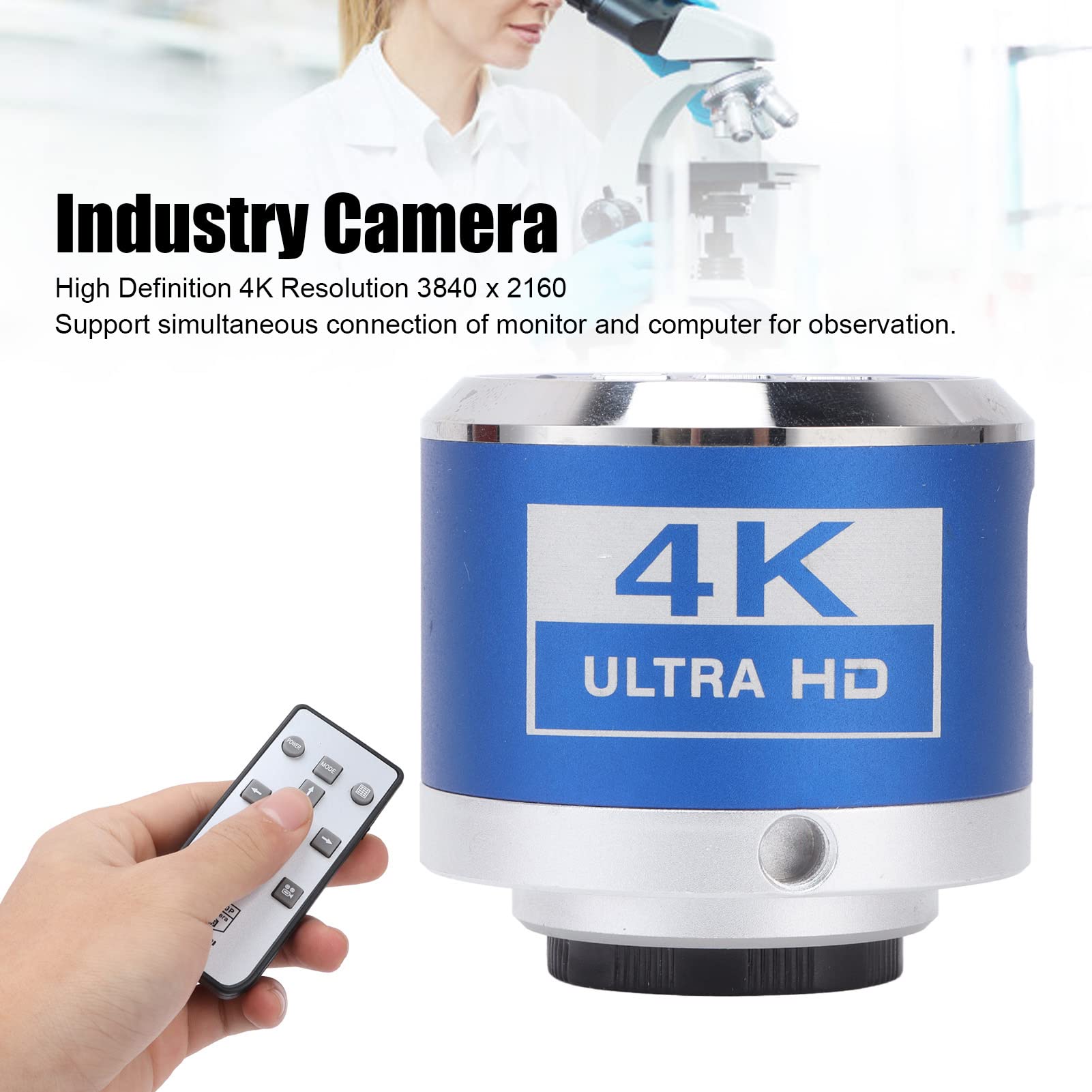 Bter Digital Microscope Camera, 4K Hdmi Electronic Industry Microscope Camera, Professional Digital Video Industry Camera With R